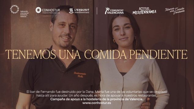 CONHOSTUR, Turisme Comunitat Valenciana y Hostelería Valencia lanzan la campaña «Tenemos una comida pendiente» en apoyo a la hostelería afectada por la DANA