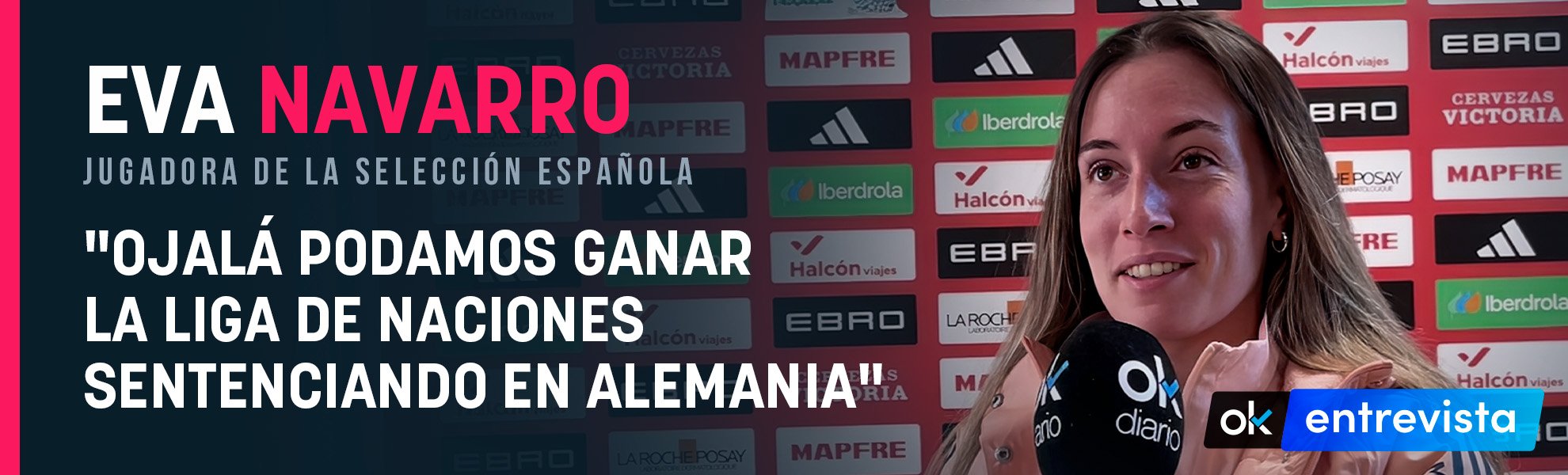Eva Navarro: Ojalá podamos ganar la Liga de Naciones sentenciando en Alemania