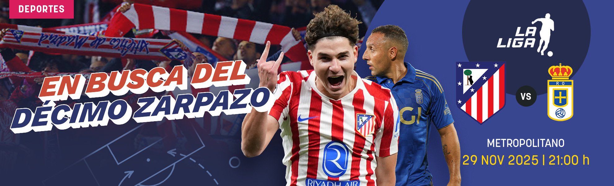 Atlético-Oviedo: en busca del décimo zarpazo en el Metropolitano