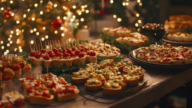 Canapés navideños