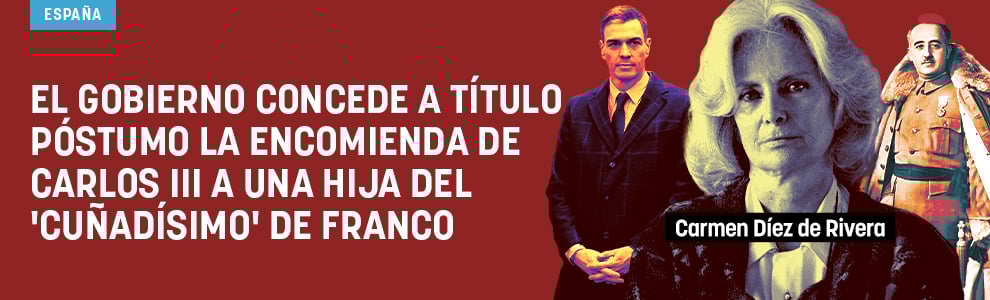 El Gobierno concede a título póstumo la Encomienda de Carlos III a una hija del