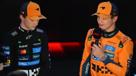 Piastri y Norris. (Getty)