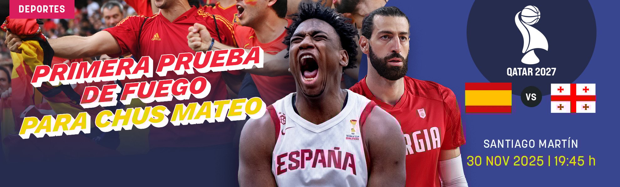 España-Georgia: primera prueba de fuego para Chus Mateo