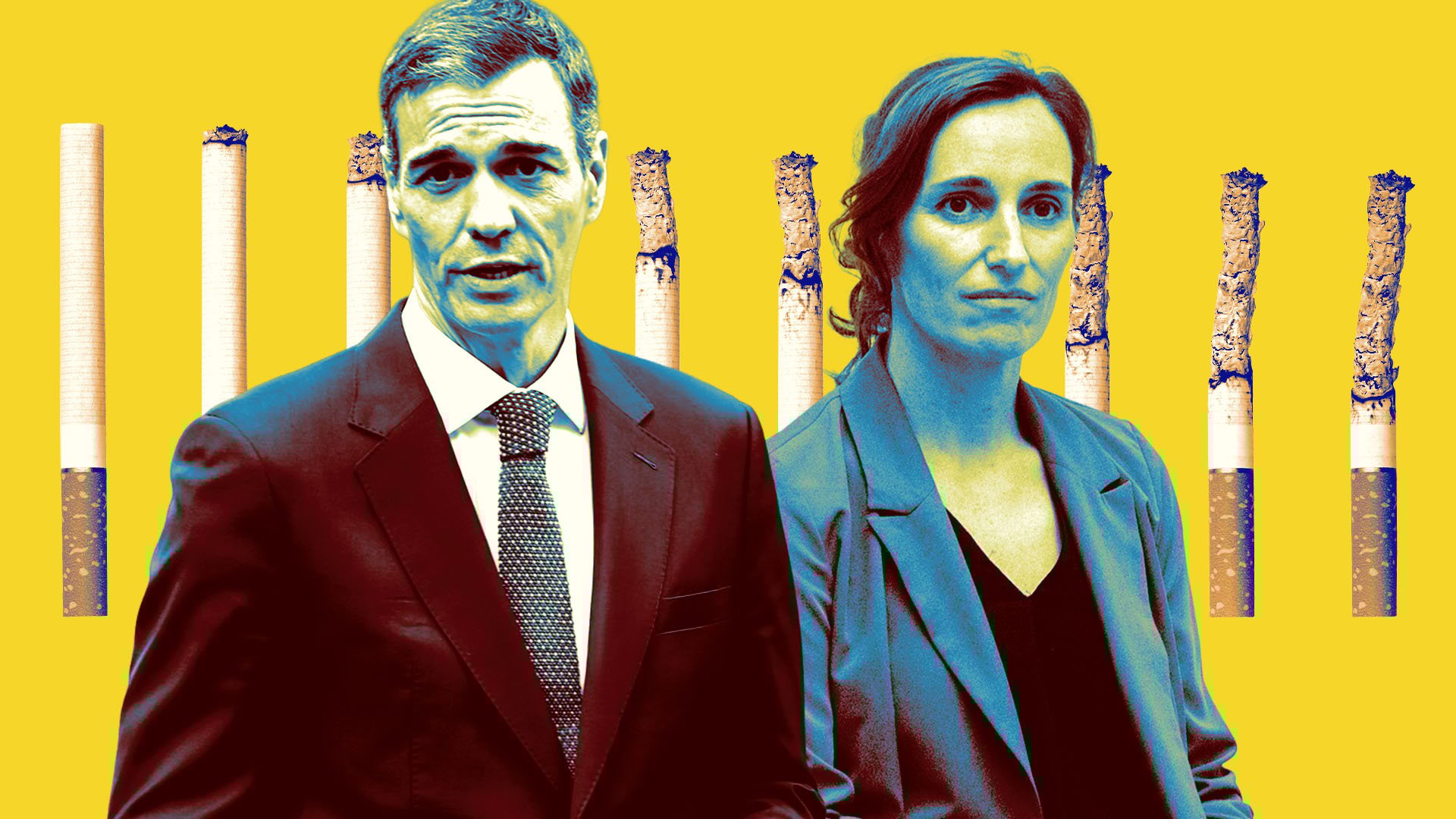 Pedro Sánchez, presidente del Gobierno y Mónica García, ministra de Sanidad.