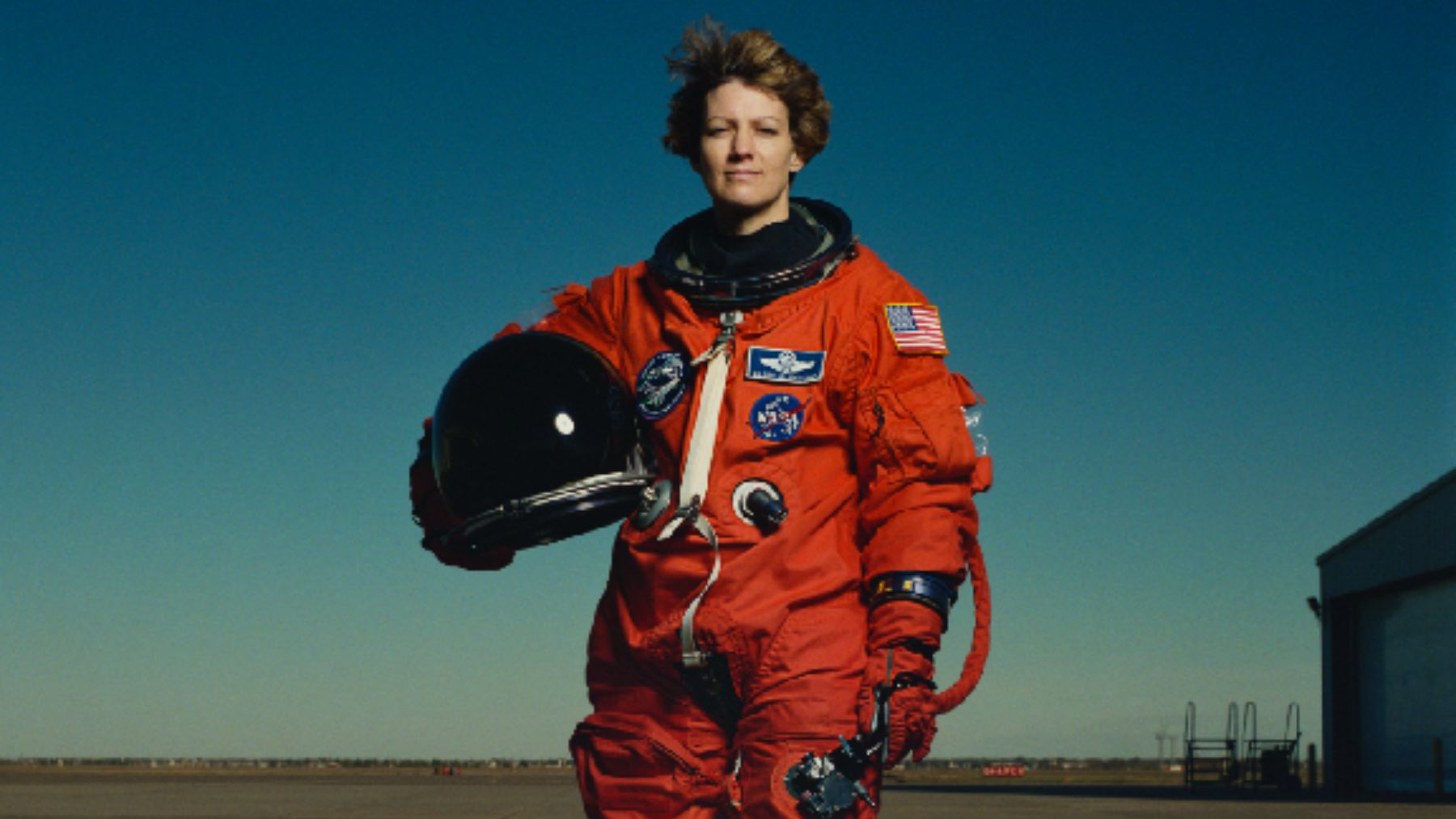 Eileen Collins en la foto promocional de su documental.