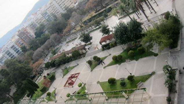Parque de la Concordia, en Jaén.