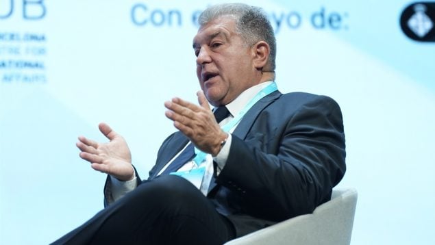 Joan Laporta, en un acto como presidente del FC Barcelona. (Europa Press)