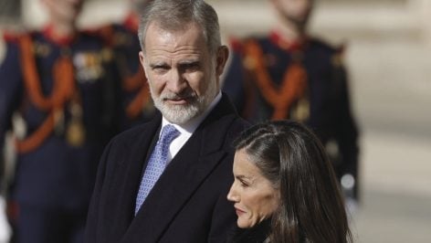 Los Reyes Felipe y Letizia en Madrid. (Foto: Gtres)