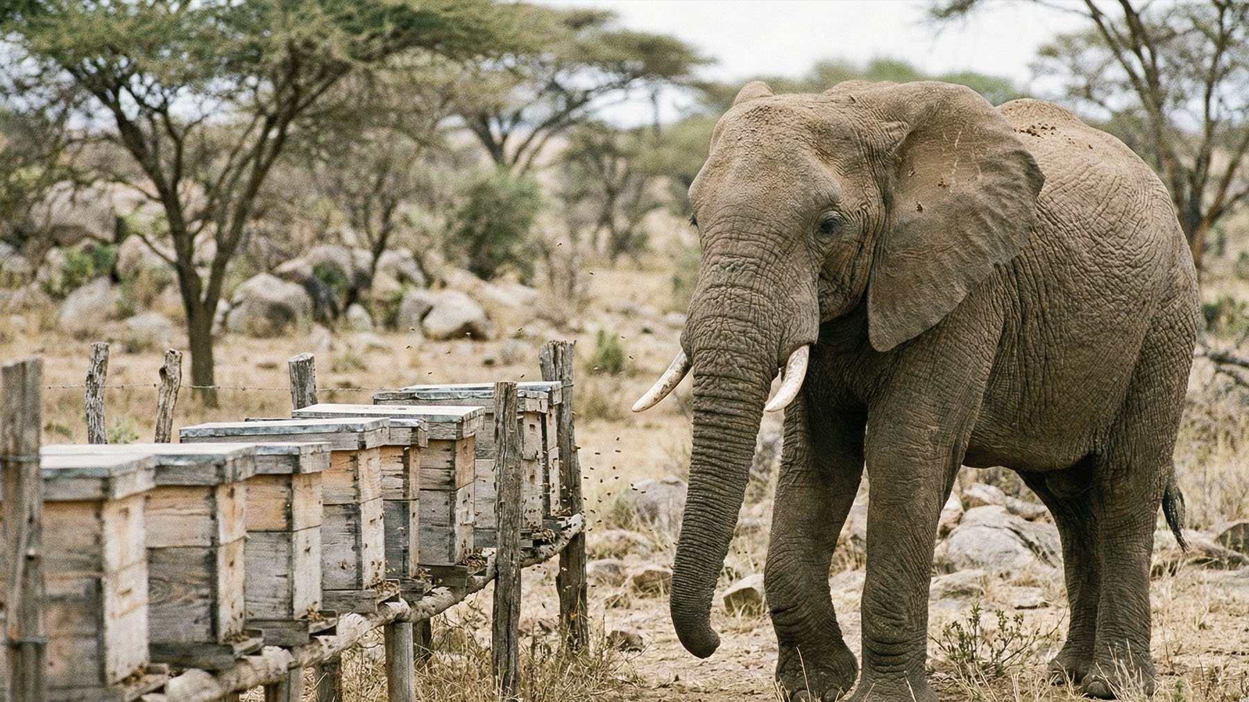 Suena raro, pero la ciencia lo avala: las abejas son una de las ayudas más eficaces para proteger a los elefantes