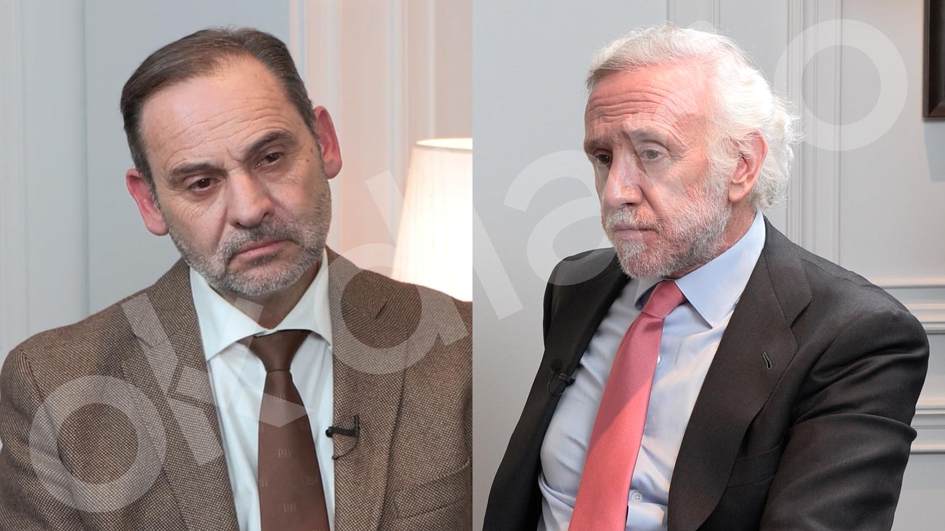 José Luis Ábalos y Eduardo Inda.