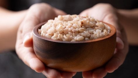 Bol de arroz integral.