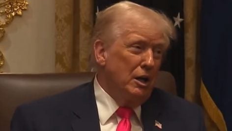 Donald Trump durante la reunión de Gabinete en la Casa Blanca.