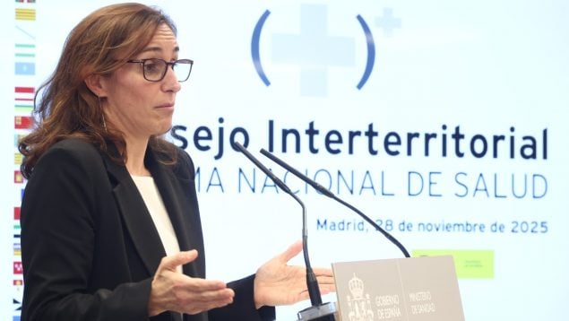 La ministra de Sanidad, Mónica García
