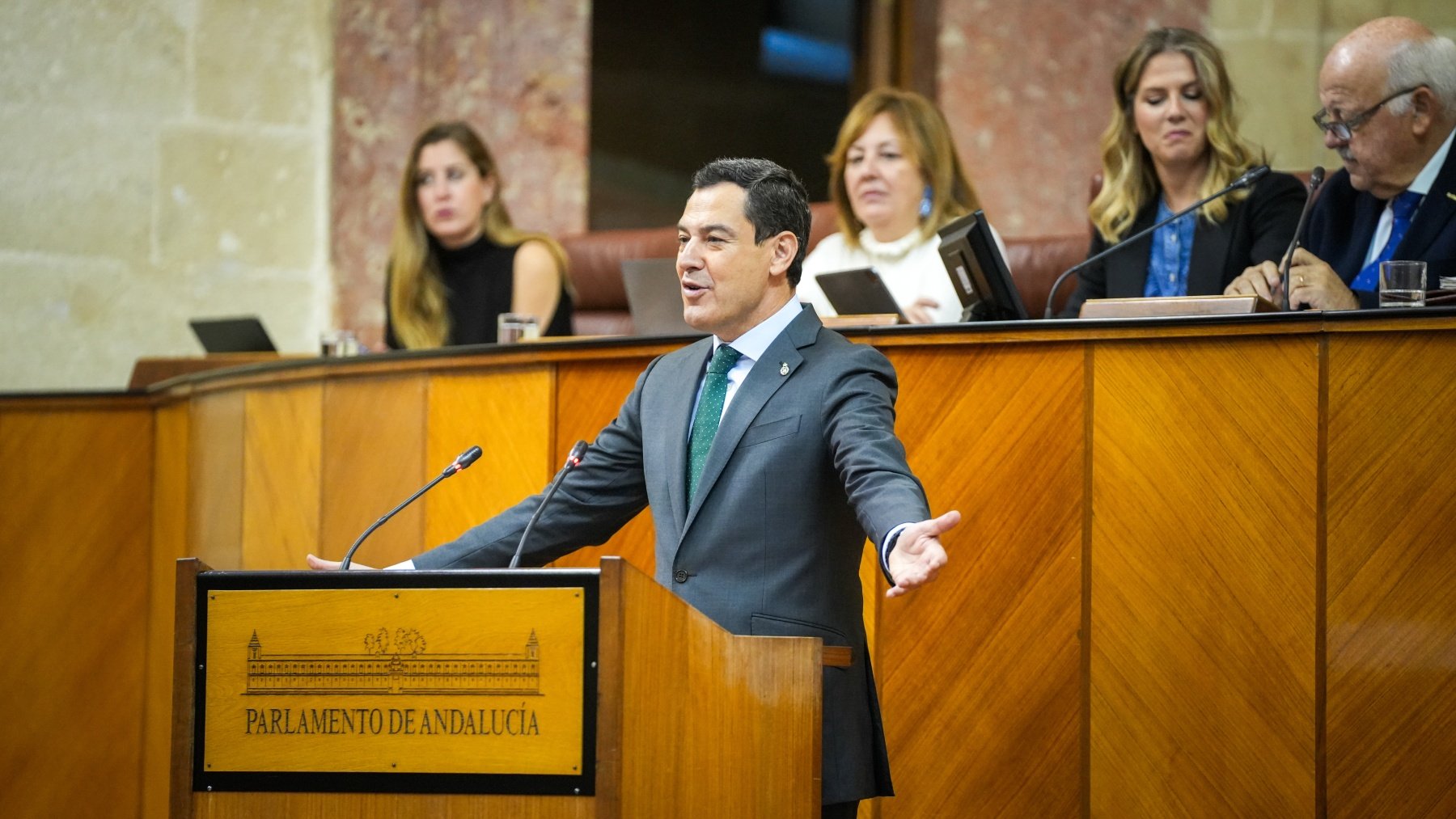 El presidente de la Junta de Andalucía, Juanma Moreno. (Europa Press)