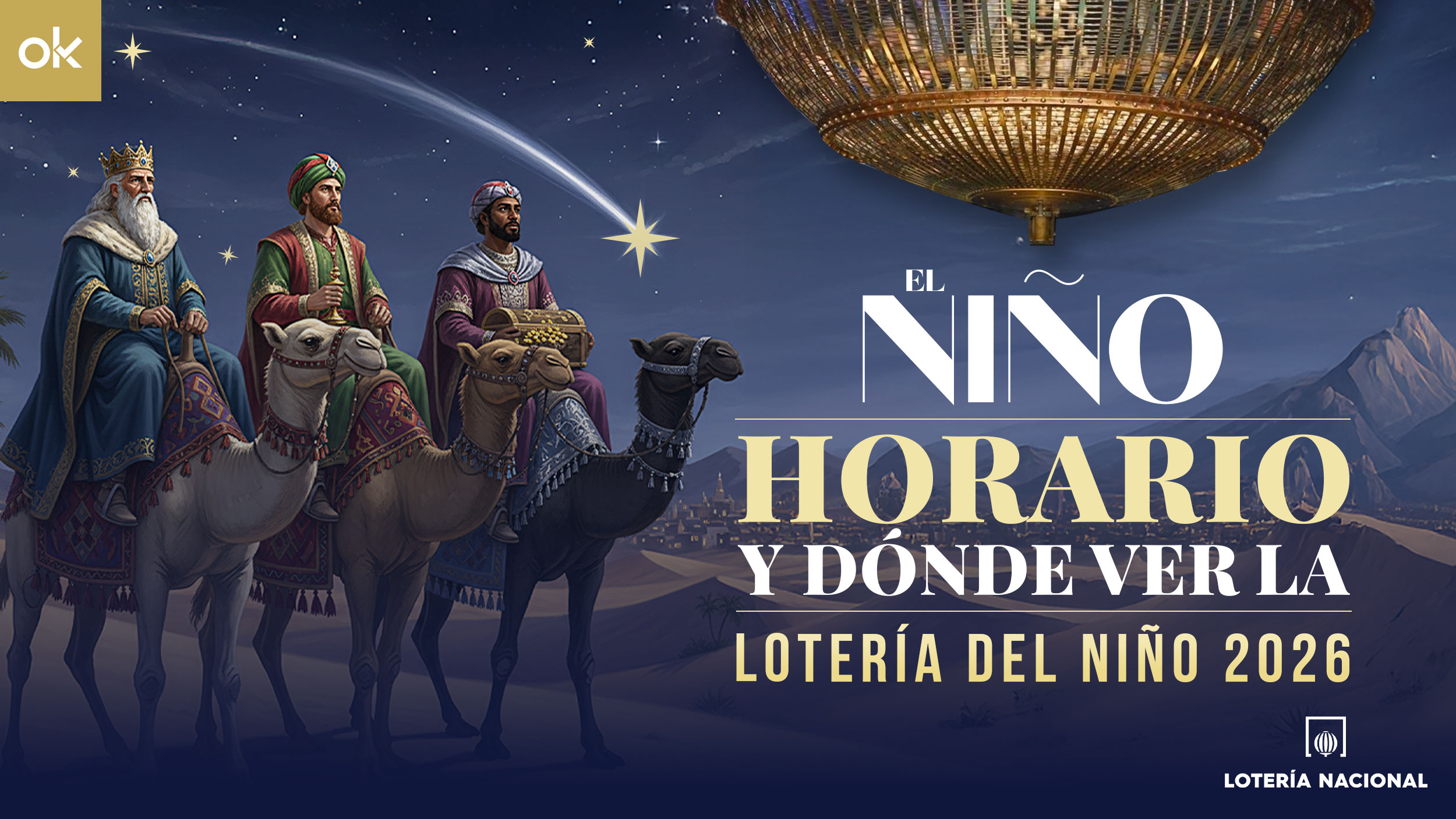 Horario y dónde ver la Lotería del Niño 2026