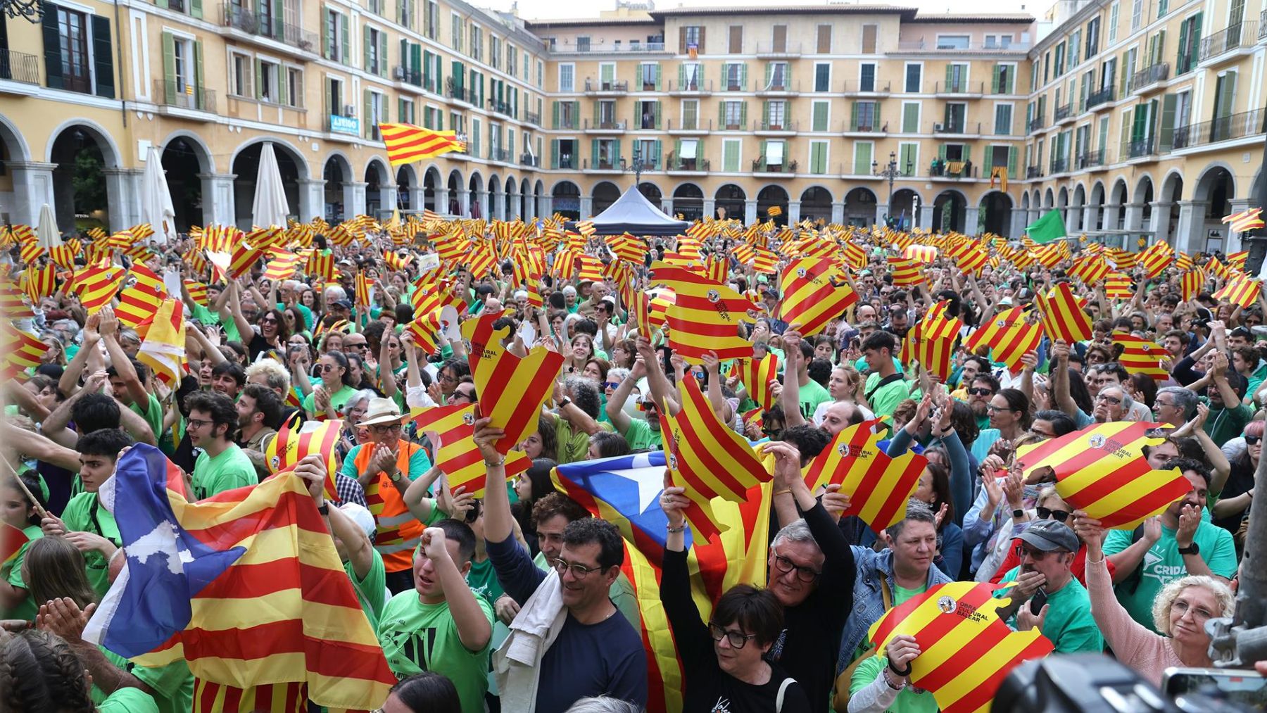 Manifestación reciente en Palma convocada por la OCB.