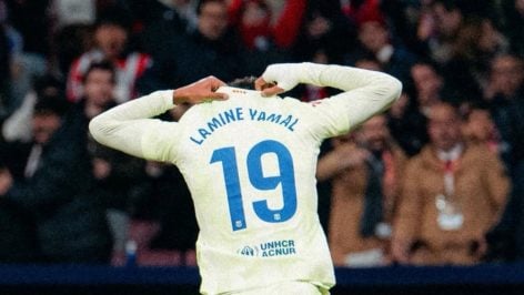 Lamine Yamal presume en redes de su gol en el Metropolitano antes de jugar ante el Atlético. (Instagram)