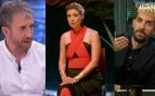 Presentadores de 'El Hormiguero', 'La isla de las tentaciones' y 'La Revuelta'. (Atresmedia / Mediaset / RTVE)