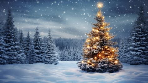 Tradición del árbol de Navidad.