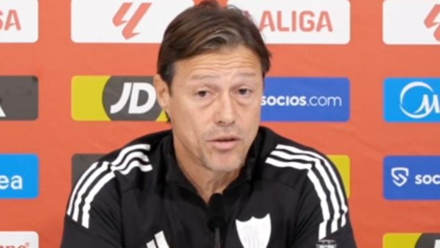 Almeyda, en rueda de prensa. (SVFC)