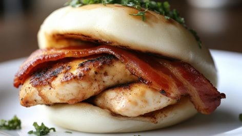 Bao buns panceta glaseada.