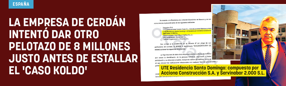 La empresa de Cerdán intentó dar otro pelotazo de 8 millones justo antes de estallar el