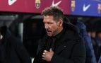 Simeone durante el FC Barcelona-Atlético. (Europa Press)