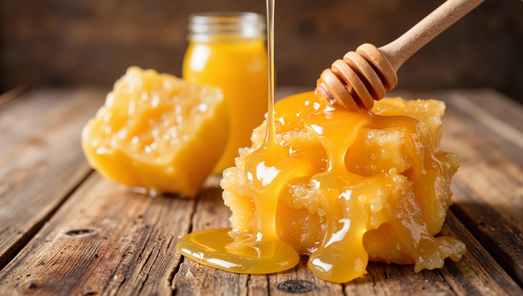 Tarta japonesa de queso con miel.