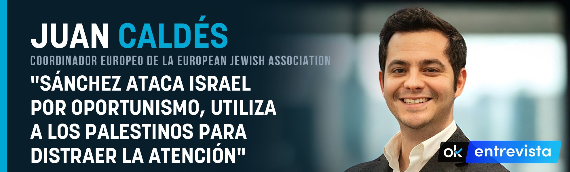 Juan Caldés: Sánchez ataca Israel por oportunismo, utiliza a los palestinos para distraer la atención