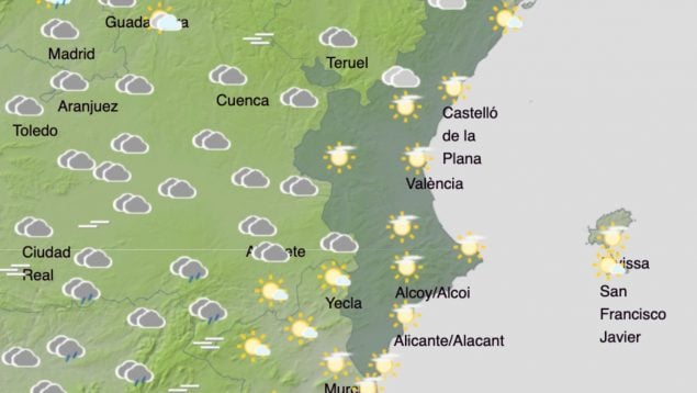 tiempo Comunidad Valenciana AEMET