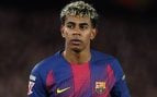 Lamine Yamal, en un partido con el FC Barcelona. (Europa Press)