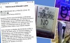 Oleada de vandalismo turismofóbico en el centro histórico de Alcúdia, en Mallorca
