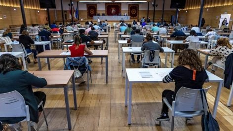 Examen de oposición.