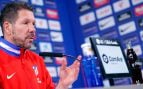Diego Pablo Simeone en rueda de prensa con el Atlético. (ATM)