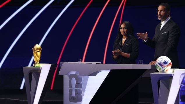 Escenario del Kennedy Center de Washington D. C., sede del sorteo del Mundial 2026.