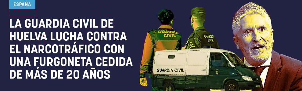 La Guardia Civil de Huelva lucha contra el narcotráfico con una furgoneta cedida de más de 20 años