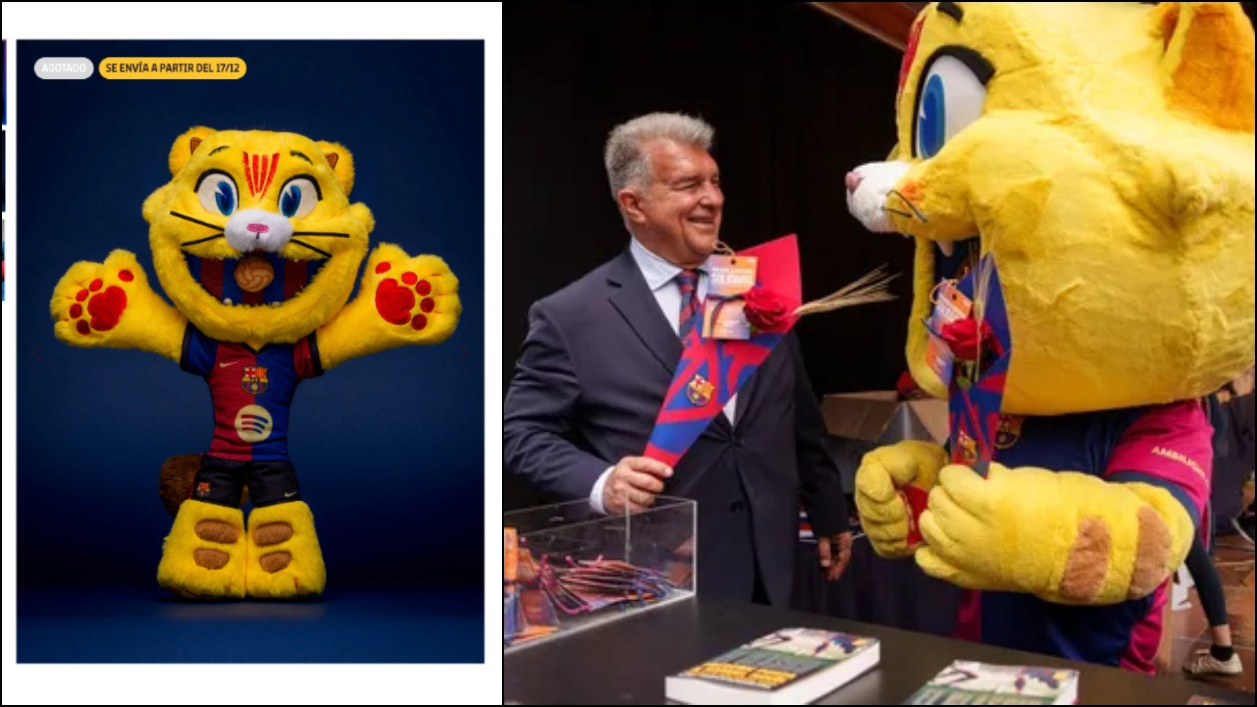 La locura con los peluches del FC Barcelona. (FCB)