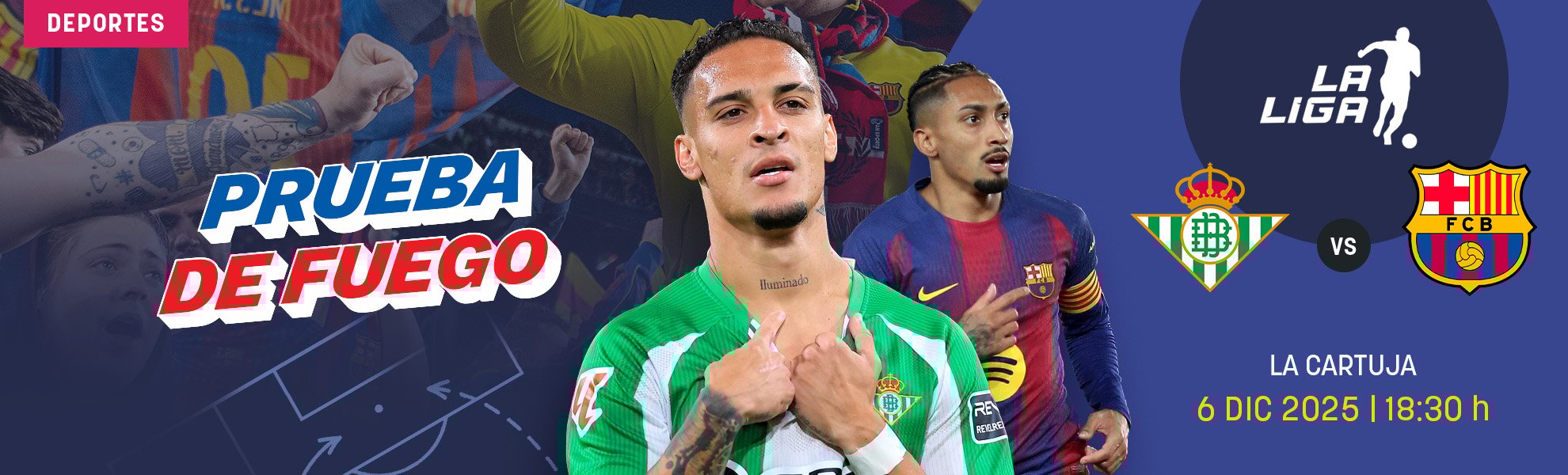 Betis-Barcelona: prueba de fuego