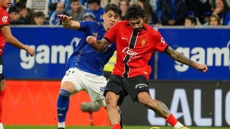 Samú Costa, ante el Oviedo.