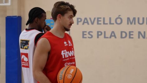 Scariolo, en su primer entreno con el Fibwi.