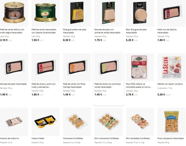 mercadona Navidad aperitivos