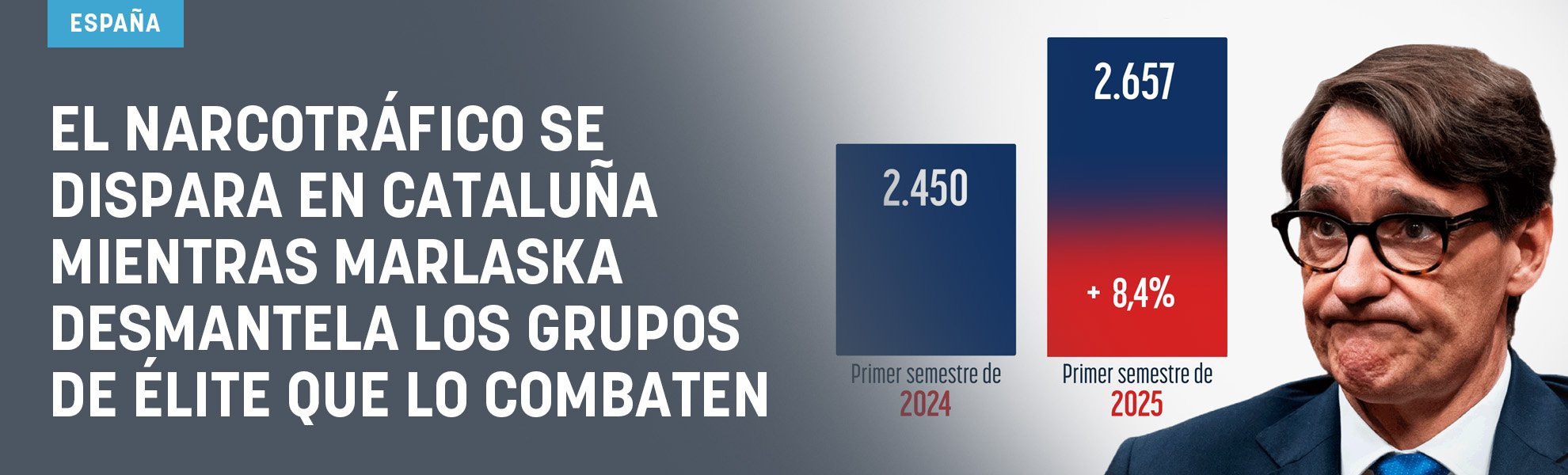 El narcotráfico se dispara en Cataluña mientras Marlaska desmantela los grupos de élite que lo combaten
