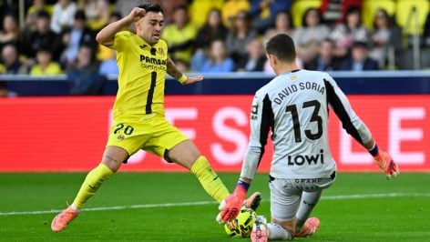 David Soria contra el Villarreal. (EFE)