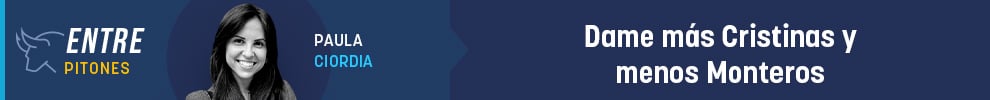 Dame más Cristinas y menos Monteros