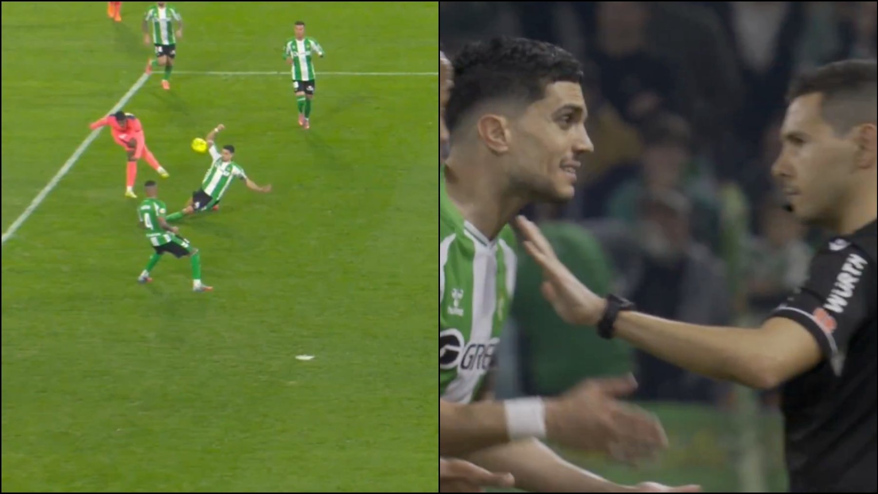 El audio del polémico penalti para el Barcelona contra el Betis: Aunque sea un rebote es punible