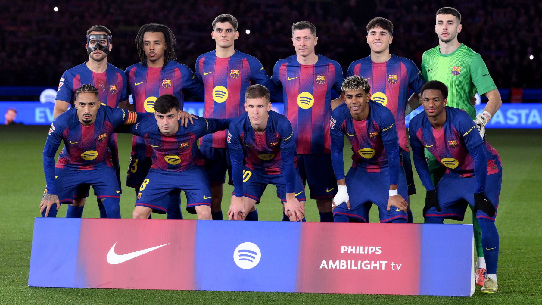 El 11 del Barcelona contra el Atlético. (Getty)