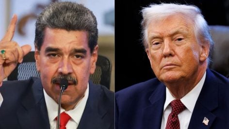 Maduro y Trump.
