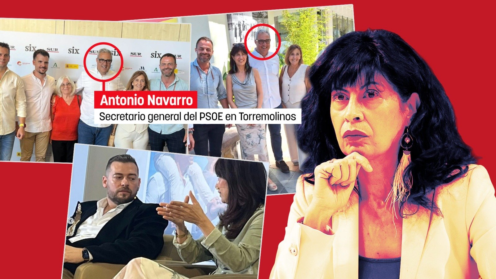 Redondo se paseó por Torremolinos con el socialista denunciado por acoso dando lecciones de igualdad