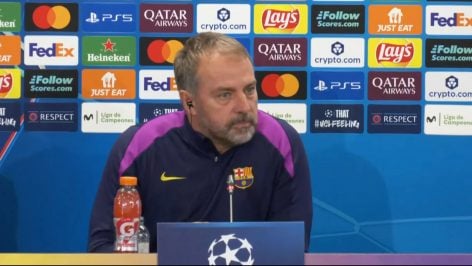 Hansi Flick en rueda de prensa. (FC Barcelona)