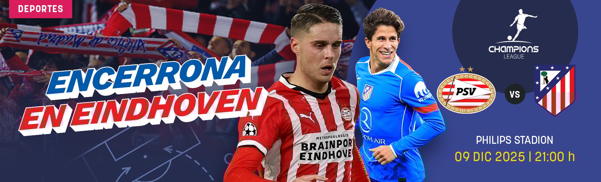 PSV-Atlético en Champions: encerrona en Eindhoven